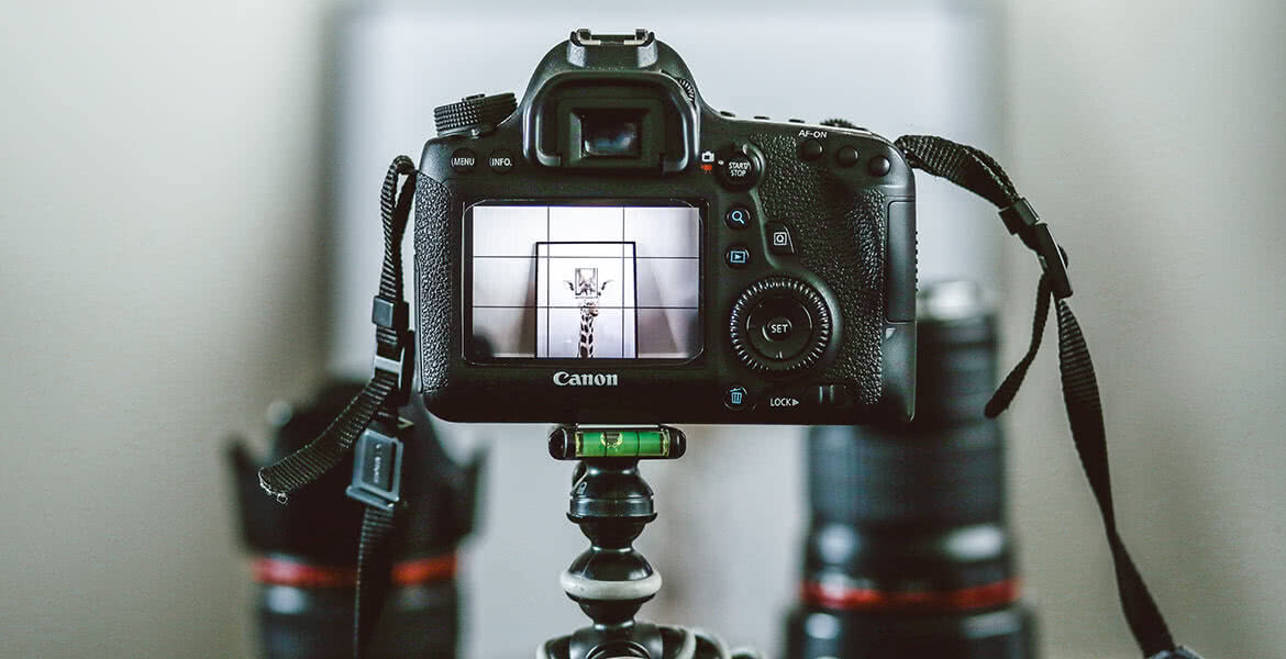 camera shooting commercial video